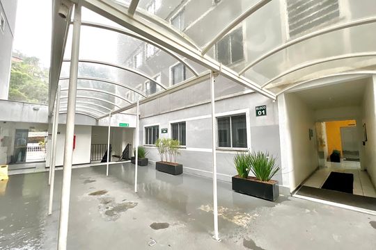 Área comum - Fachada do Bloco de apartamento para alugar com 2 quartos, 45m² em Borboleta, Juiz de Fora