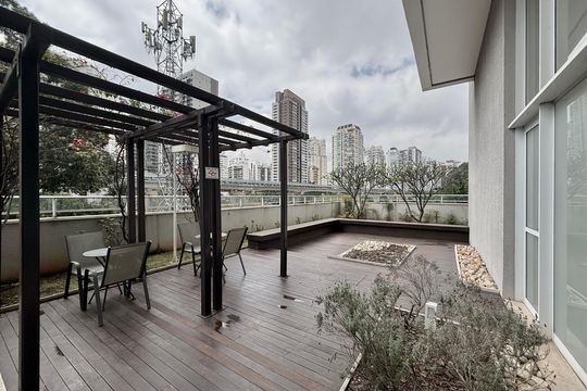 Área comum de kitnet/studio à venda com 1 quarto, 36m² em Brooklin, São Paulo