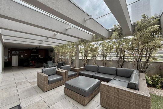 Área comum de kitnet/studio à venda com 1 quarto, 36m² em Brooklin, São Paulo