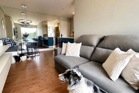Sala de apartamento à venda com 1 quarto, 56m² em Gopouva, Guarulhos