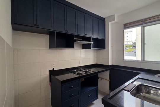 Cozinha de apartamento para alugar com 2 quartos, 35m² em Cerejeiras, São José dos Campos