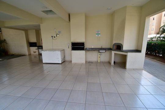Área comum - Churrasqueira de apartamento para alugar com 2 quartos, 57m² em Vila Ipe, Hortolândia