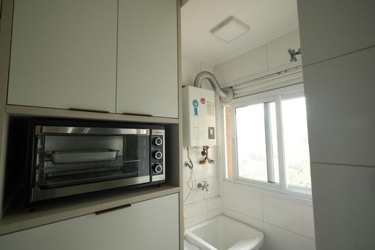 Área de Serviço de apartamento à venda com 2 quartos, 55m² em Santa Maria, Santo André