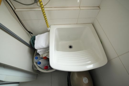 Área de Serviço de apartamento à venda com 2 quartos, 55m² em Santa Maria, Santo André