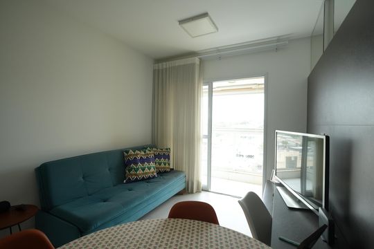 Sala de apartamento à venda com 2 quartos, 55m² em Santa Maria, Santo André