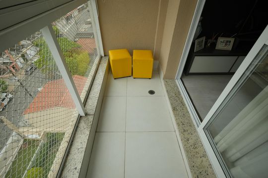 Varanda da Sala de apartamento à venda com 2 quartos, 55m² em Santa Maria, Santo André