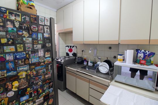 Cozinha de apartamento à venda com 2 quartos, 60m² em Jardim Esmeralda, São Paulo