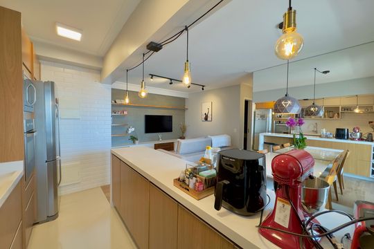 Cozinha de apartamento à venda com 2 quartos, 70m² em Vila Augusta, Guarulhos