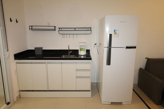 Cozinha de apartamento para alugar com 1 quarto, 40m² em Altos do Esplanada, São José dos Campos