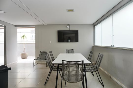 Área comum - Gourmet de apartamento à venda com 4 quartos, 123m² em Buritis, Belo Horizonte