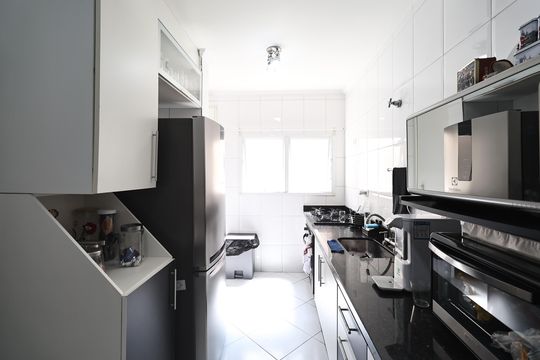 Cozinha de casa de condomínio à venda com 3 quartos, 135m² em Vila América, Santo André