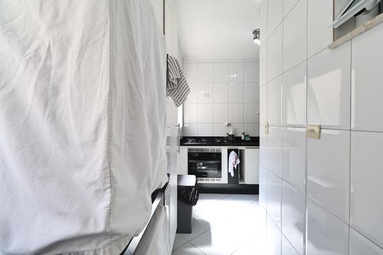 Lavanderia de casa de condomínio à venda com 3 quartos, 135m² em Vila América, Santo André