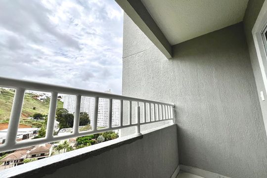 Varanda da Sala de apartamento para alugar com 2 quartos, 46m² em Aeroporto, Juiz de Fora