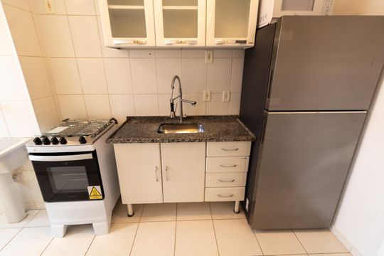 COZINHA de apartamento à venda com 2 quartos, 48m² em Jardim Myrian Moreira da Costa, Campinas
