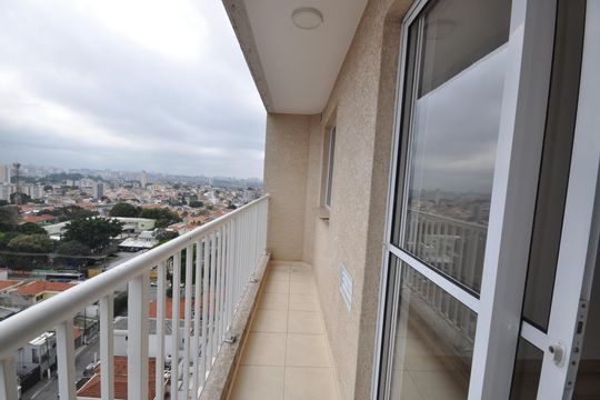 Sacada da Sala de apartamento para alugar com 1 quarto, 29m² em Parque Vitoria, São Paulo