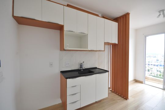 Cozinha de apartamento para alugar com 1 quarto, 29m² em Parque Vitoria, São Paulo