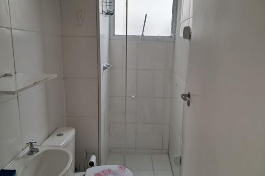 Banheiro de apartamento para alugar com 2 quartos, 45m² em Cavalcanti, Rio de Janeiro