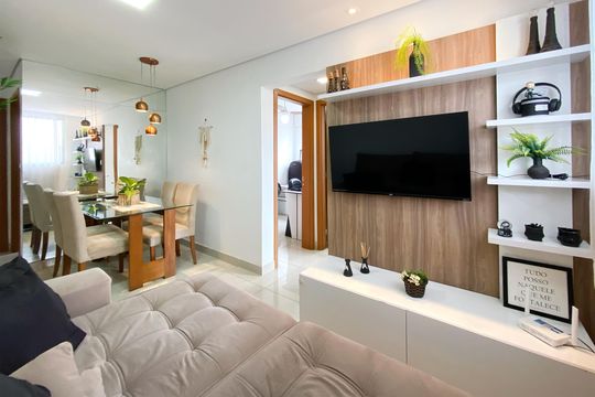 Sala de apartamento à venda com 2 quartos, 47m² em Ouro Preto, Belo Horizonte