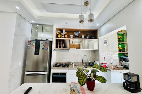 Cozinha de apartamento para alugar com 2 quartos, 56m² em Alphaville Empresarial, Barueri