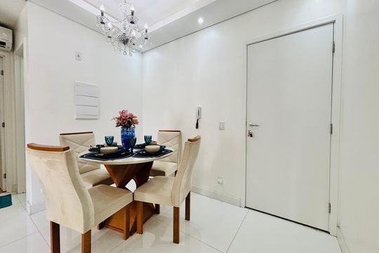Sala de Jantar de apartamento para alugar com 2 quartos, 56m² em Alphaville Empresarial, Barueri