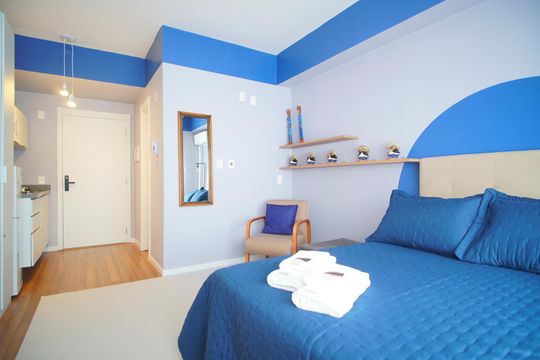 Quarto - Sala de kitnet/studio para alugar com 1 quarto, 28m² em Passo D’areia, Porto Alegre
