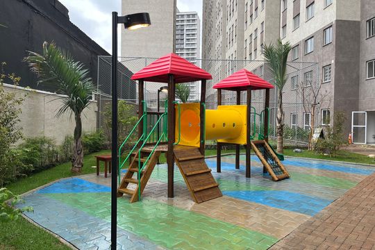 Área comum - Playground de apartamento para alugar com 2 quartos, 32m² em Barra Funda, São Paulo