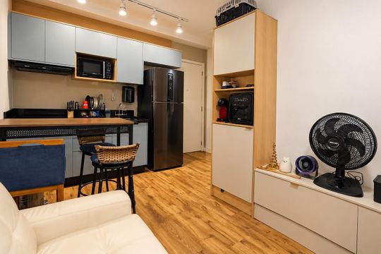 Sala de apartamento à venda com 1 quarto, 25m² em Bela Vista, São Paulo