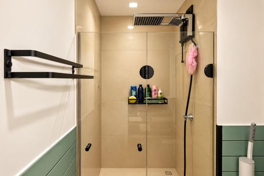 Banheiro de apartamento à venda com 1 quarto, 25m² em Bela Vista, São Paulo