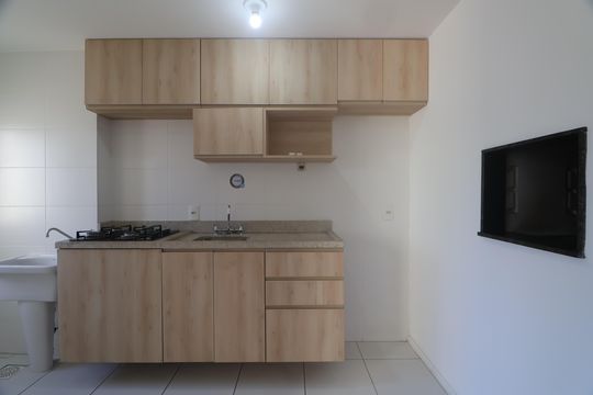 Cozinha - Armários de apartamento para alugar com 2 quartos, 61m² em Marechal Rondon, Canoas