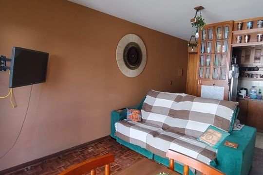 Sala de apartamento à venda com 1 quarto, 59m² em Centro Histórico, Porto Alegre
