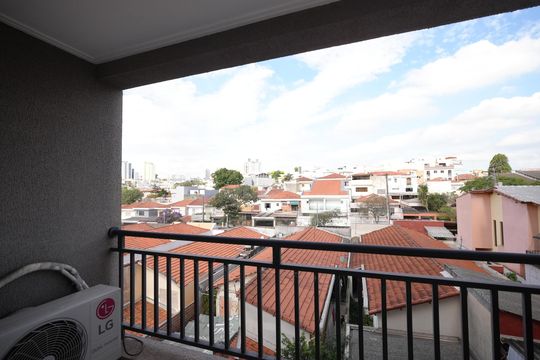 Vista da Sacada de apartamento para alugar com 3 quartos, 96m² em Vila Scarpelli, Santo André