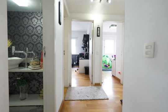 Corredor de apartamento para alugar com 3 quartos, 109m² em Ipiranga, São Paulo