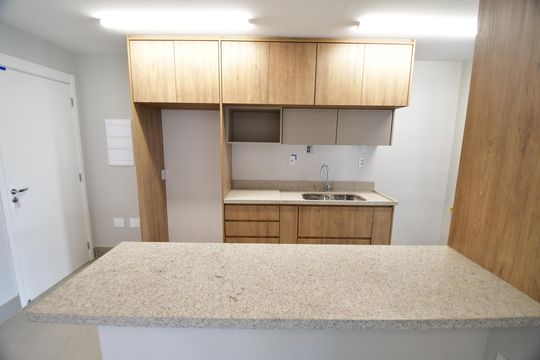 Cozinha de apartamento para alugar com 3 quartos, 124m² em Cambuí, Campinas
