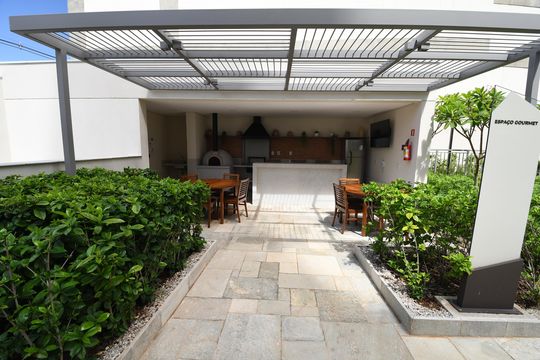 Área comum - Churrasqueira de apartamento para alugar com 3 quartos, 124m² em Cambuí, Campinas