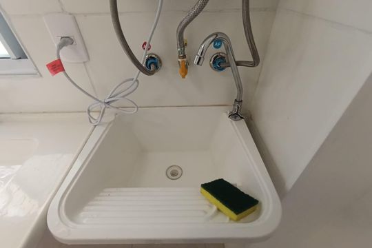 Cozinha e Área de Serviço de apartamento para alugar com 2 quartos, 40m² em Jardim Alvorada, Nova Iguaçu