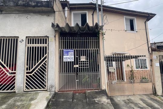Fachada+Placa de casa à venda com 2 quartos, 70m² em Ermelino Matarazzo, São Paulo