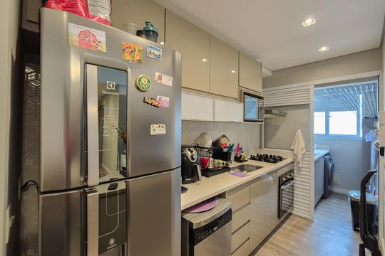 Cozinha de apartamento à venda com 2 quartos, 64m² em Rudge Ramos, São Bernardo do Campo