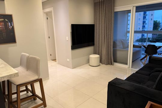 Sala de apartamento para alugar com 2 quartos, 67m² em Cristo Rei, Curitiba