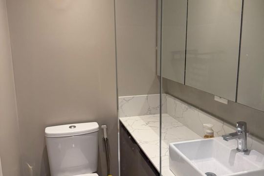 Banheiro de apartamento para alugar com 2 quartos, 67m² em Cristo Rei, Curitiba