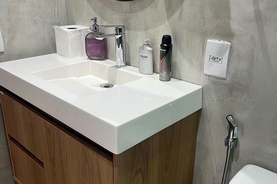 Banheiro de apartamento à venda com 2 quartos, 94m² em Vila Gomes Cardim, São Paulo
