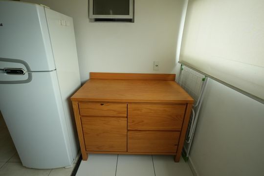 Área de Serviço de apartamento para alugar com 2 quartos, 53m² em Vila Scarpelli, Santo André