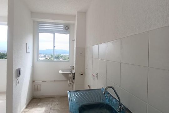 Cozinha e Área de Serviço de apartamento para alugar com 2 quartos, 42m² em Jardim Alvorada, Nova Iguaçu