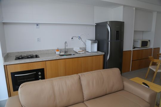 Sala/Cozinha de apartamento para alugar com 2 quartos, 72m² em Setor Marista, Goiânia