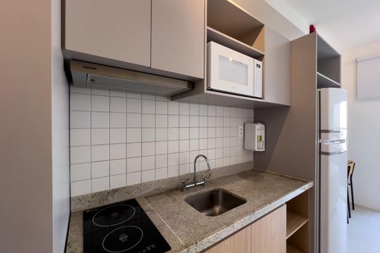 Cozinha de casa à venda com 1 quarto, 25m² em Liberdade, São Paulo