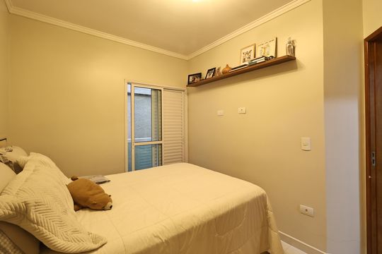 Suite de apartamento à venda com 2 quartos, 50m² em Vila Scarpelli, Santo André