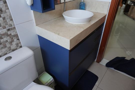 Banheiro Corredor de apartamento à venda com 2 quartos, 140m² em Parque Residencial Jaguari, Americana