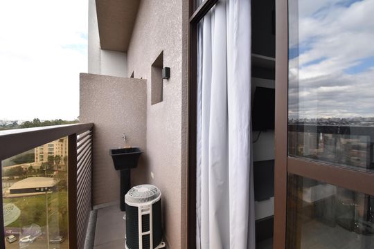 Sacada do Studio de apartamento à venda com 1 quarto, 35m² em Mossunguê, Curitiba