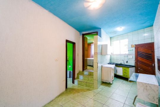 Sala/Cozinha de apartamento para alugar com 2 quartos, 60m² em Jardim Cerqueira Leite, Mauá