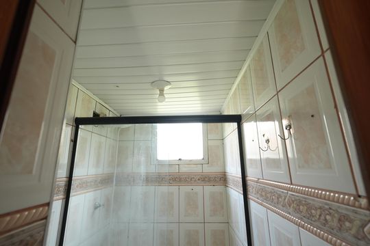 Banheiro Social de apartamento à venda com 2 quartos, 54m² em Jardim Alvorada, Santo André