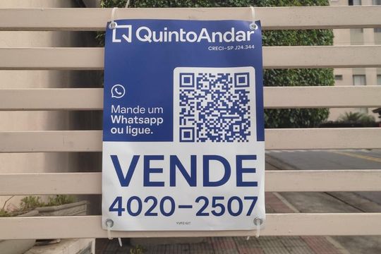 Placa YVPZ-527 de apartamento à venda com 2 quartos, 57m² em Centro, Diadema